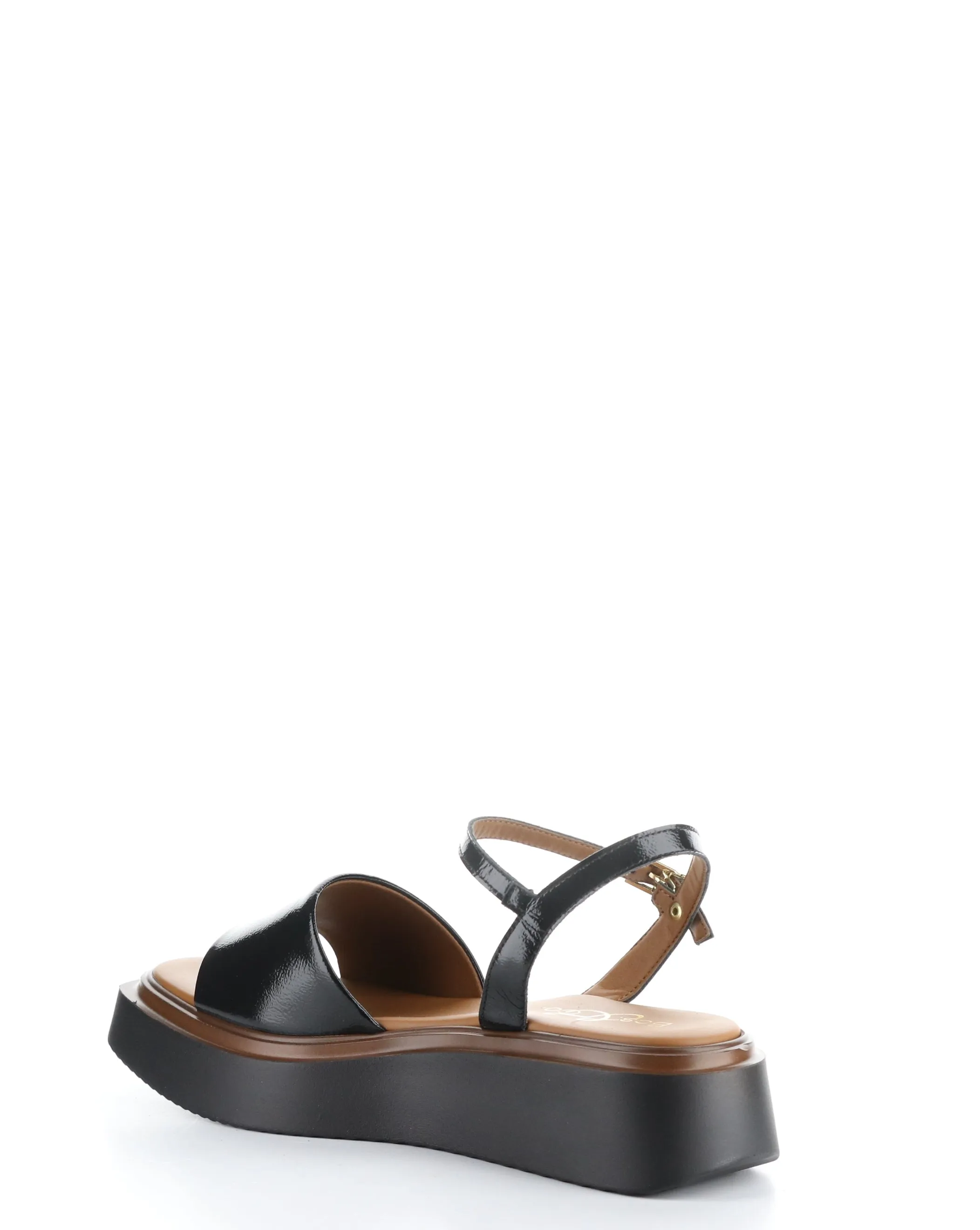 SHASTA BLACK Buckle Sandals