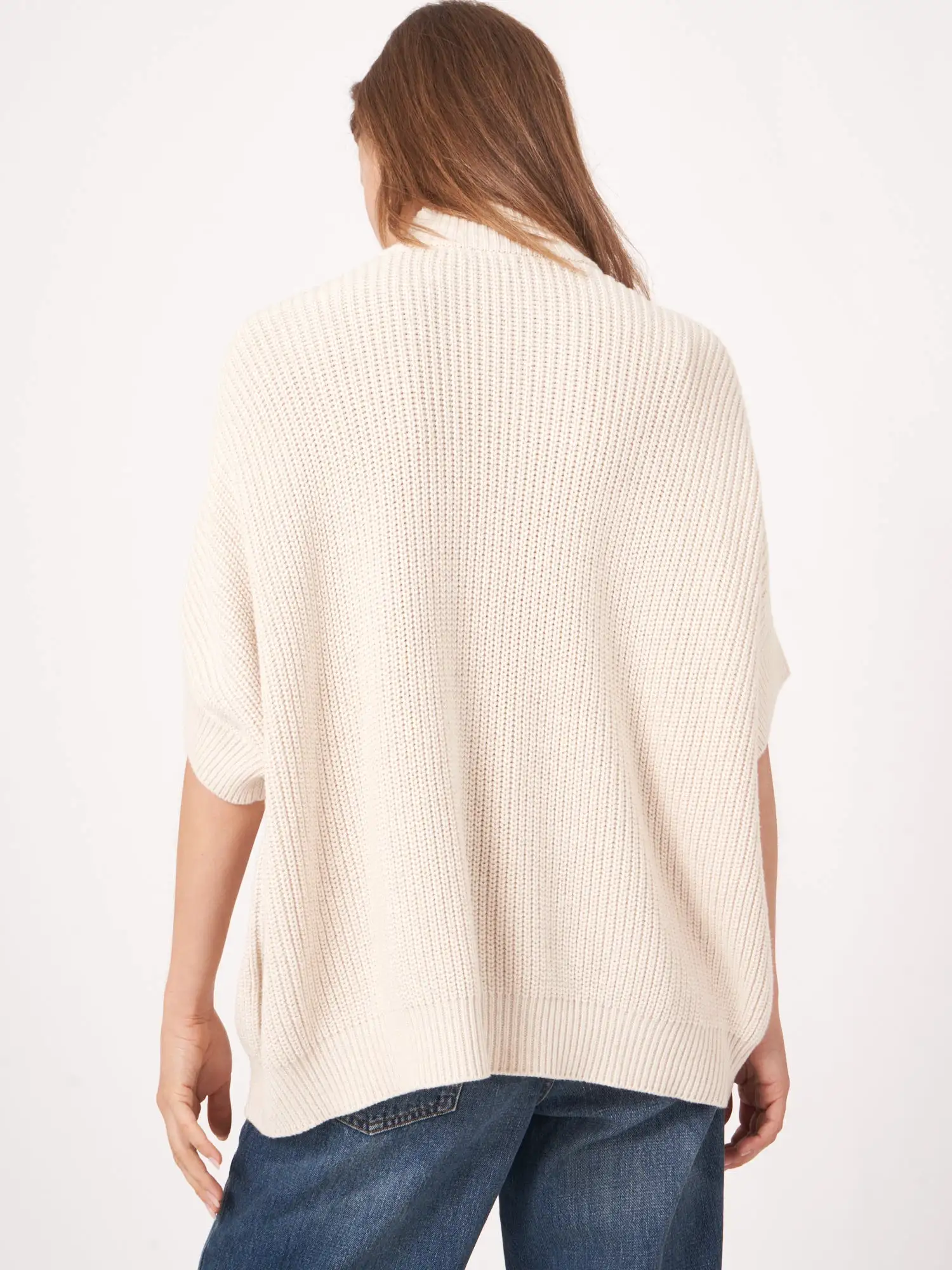 SHORT SLEEVE SNAP-FRONT CARDIGAN - REPEAT