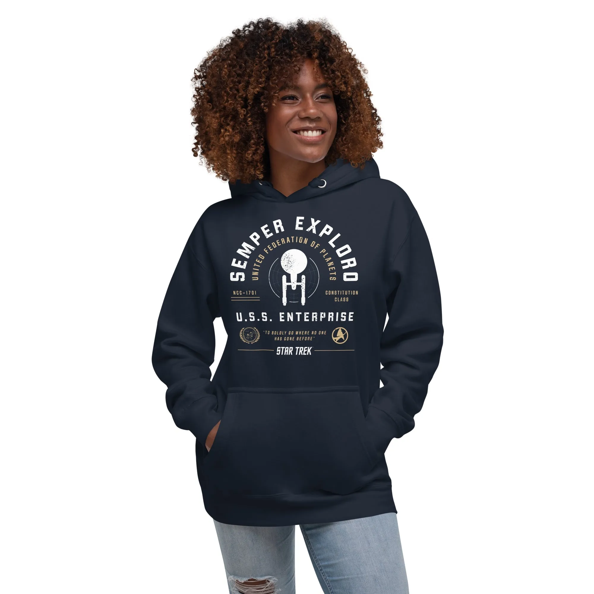 Star Trek Semper Exploro Adult Hoodie