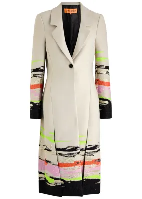 STINE GOYA Aneta metallic-jacquard twill coat  
                         
                     
                