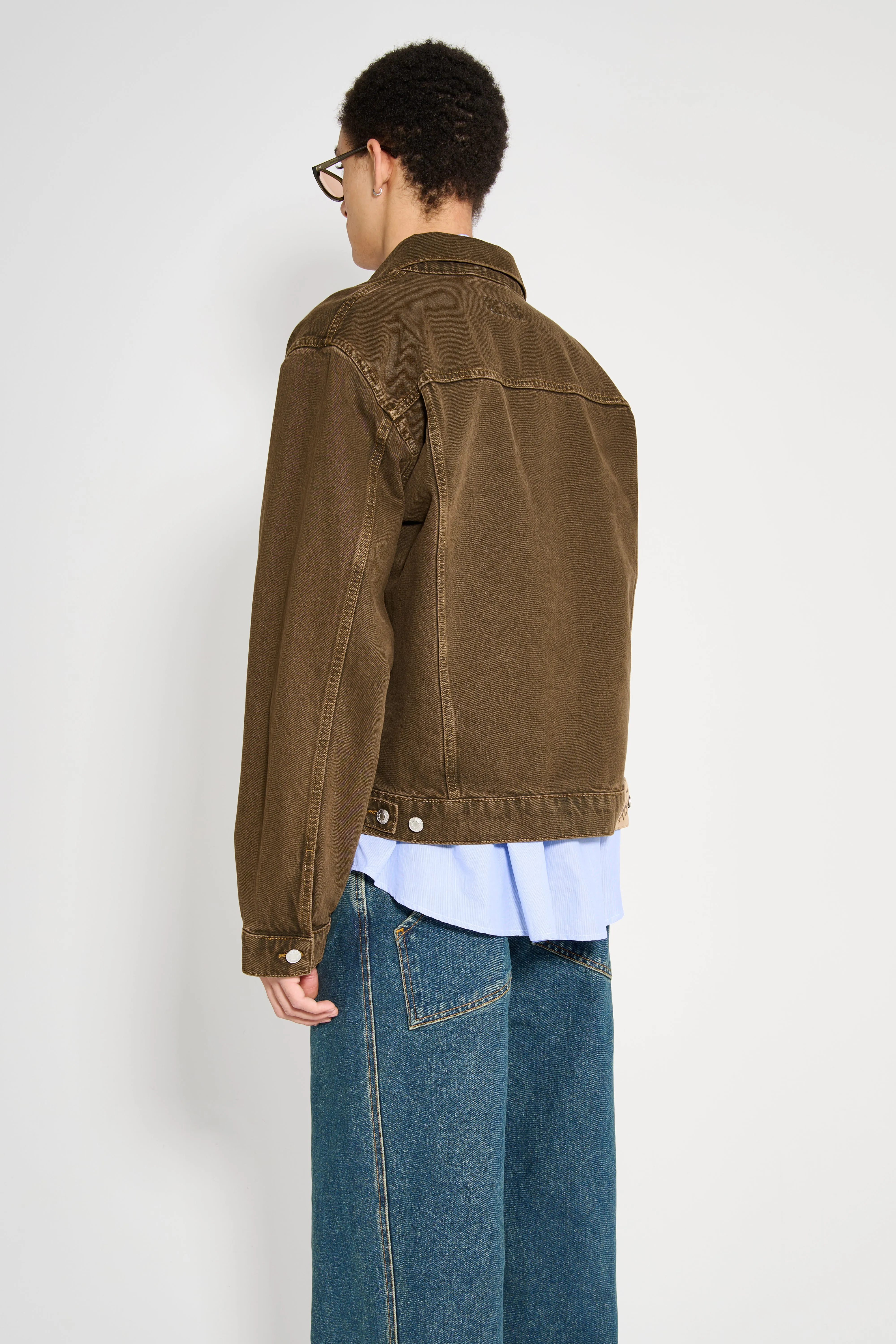 Stüssy Trucker Denim Jacket Mushroom