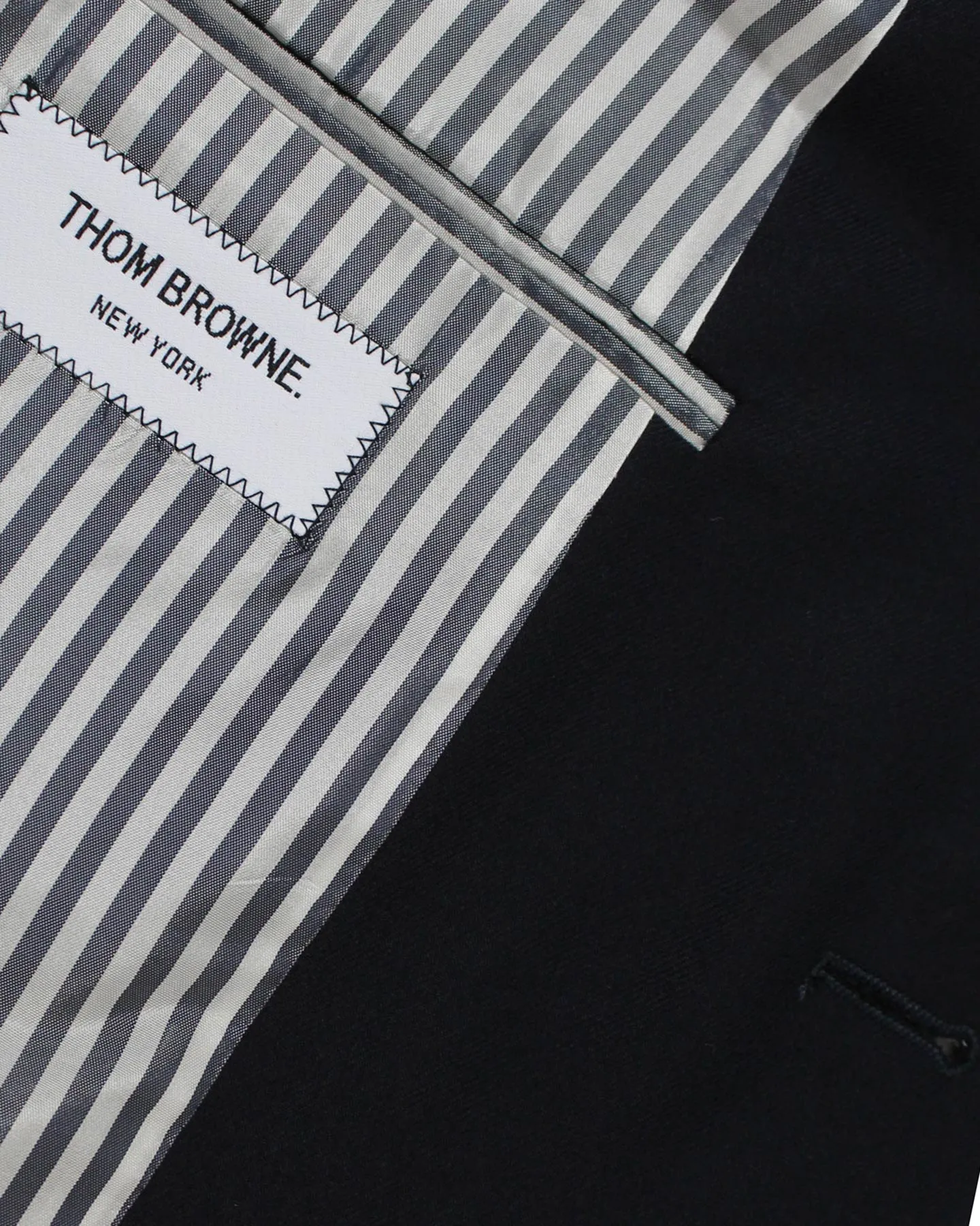 Thom Browne Wool Sport Coat Navy Slim Fit - EU 48 / US 38