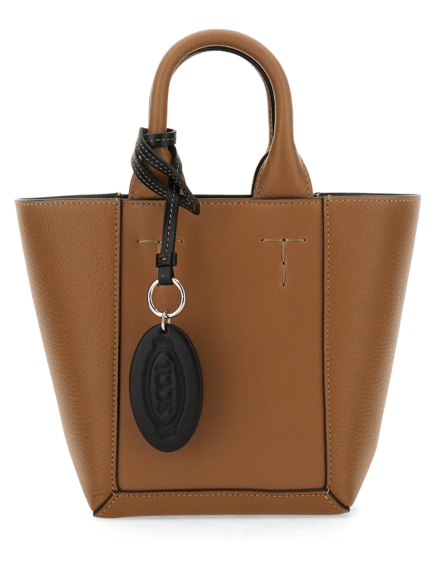 TOD'S    DOUBLE UP LEATHER SHOPPING BAG