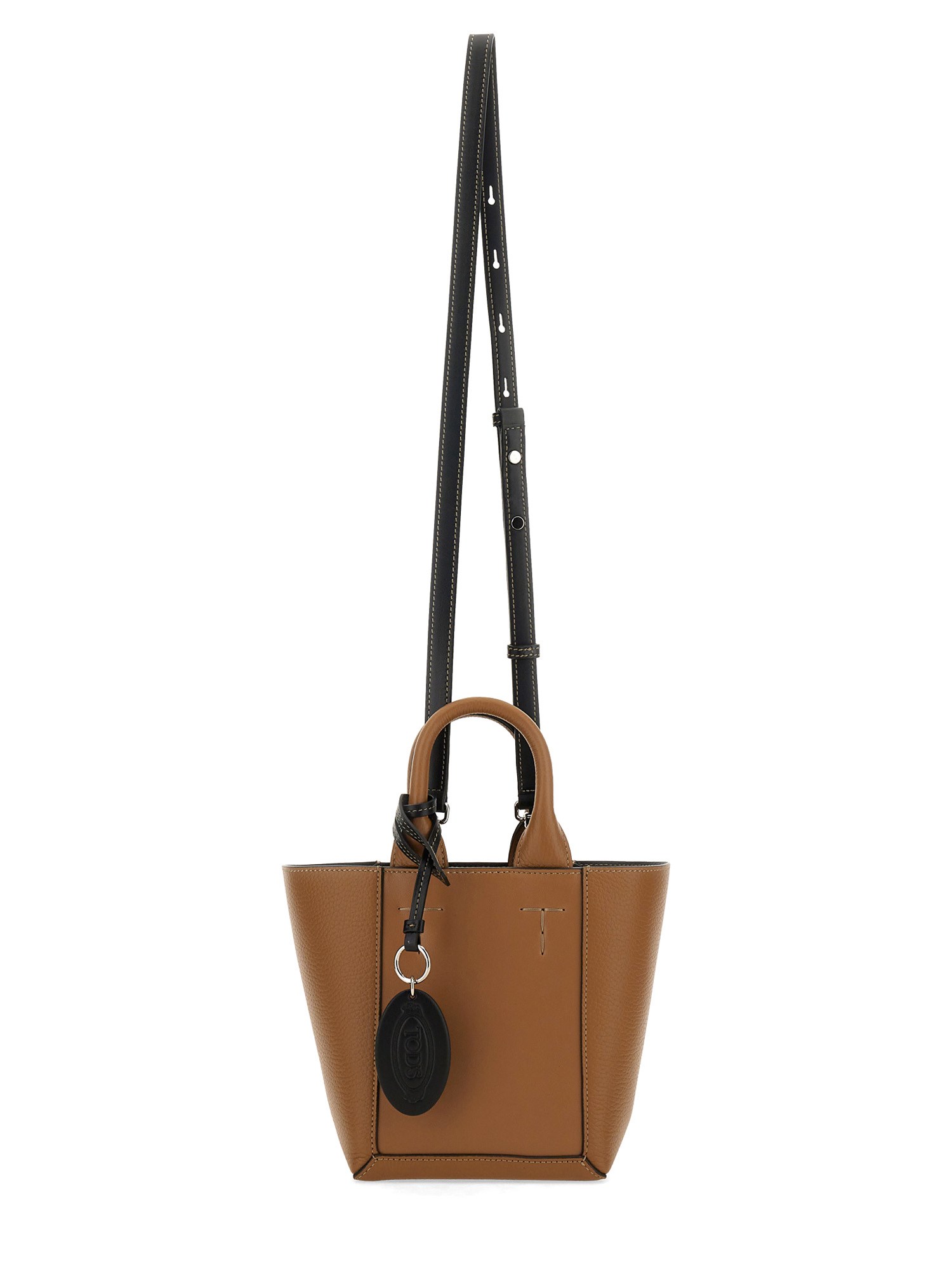 TOD'S    DOUBLE UP LEATHER SHOPPING BAG