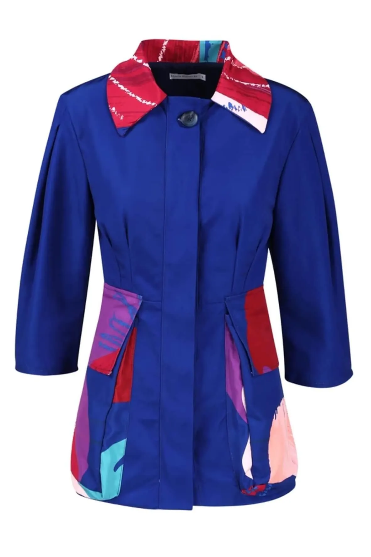 Tub Thumping Jacket in Blueberry Florist