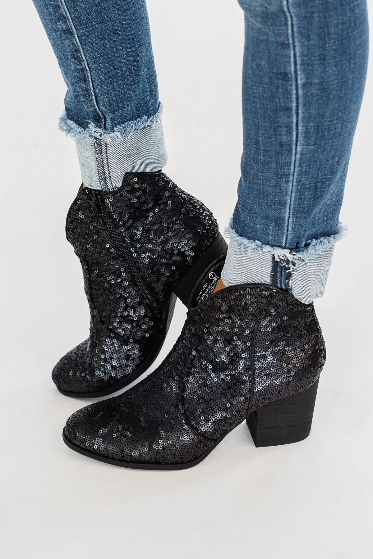 Very G Sprinkle Booties- Black