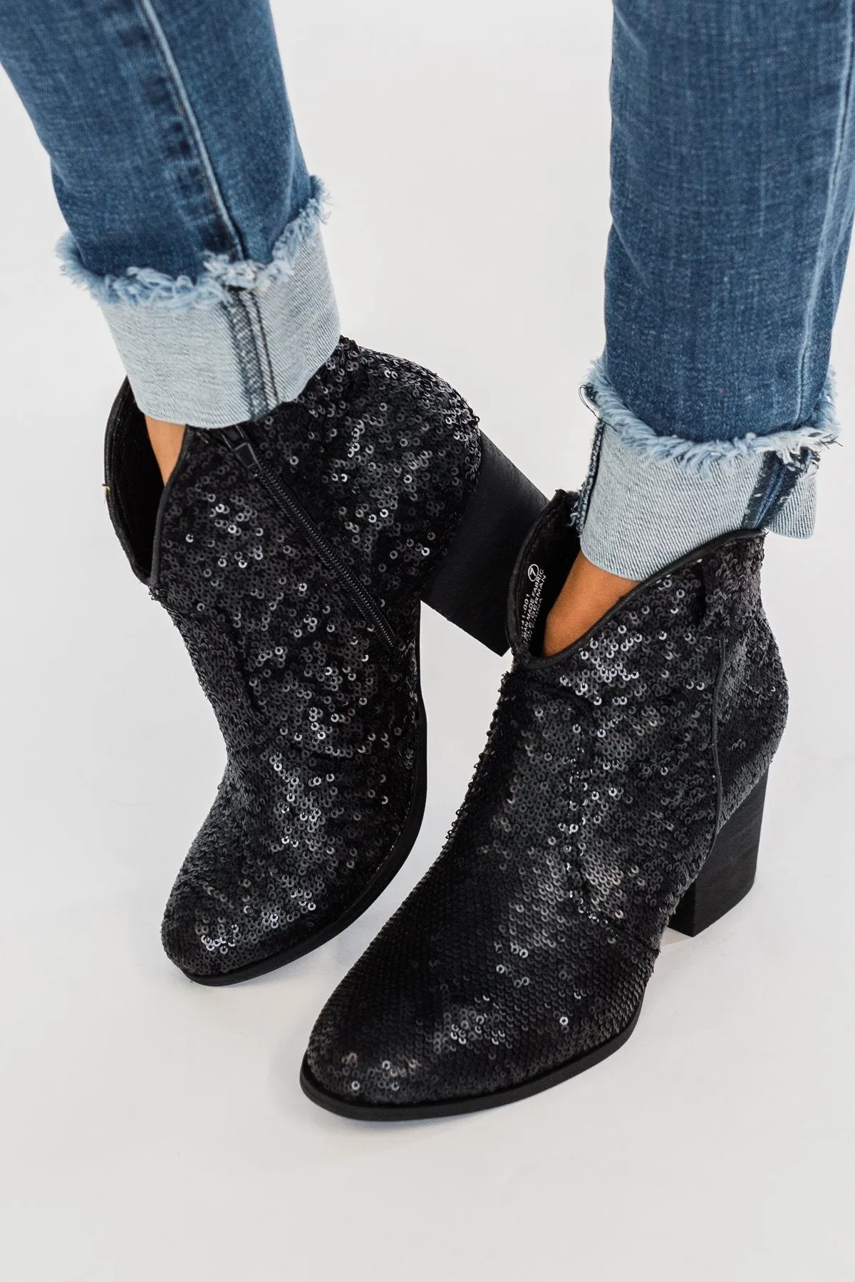 Very G Sprinkle Booties- Black