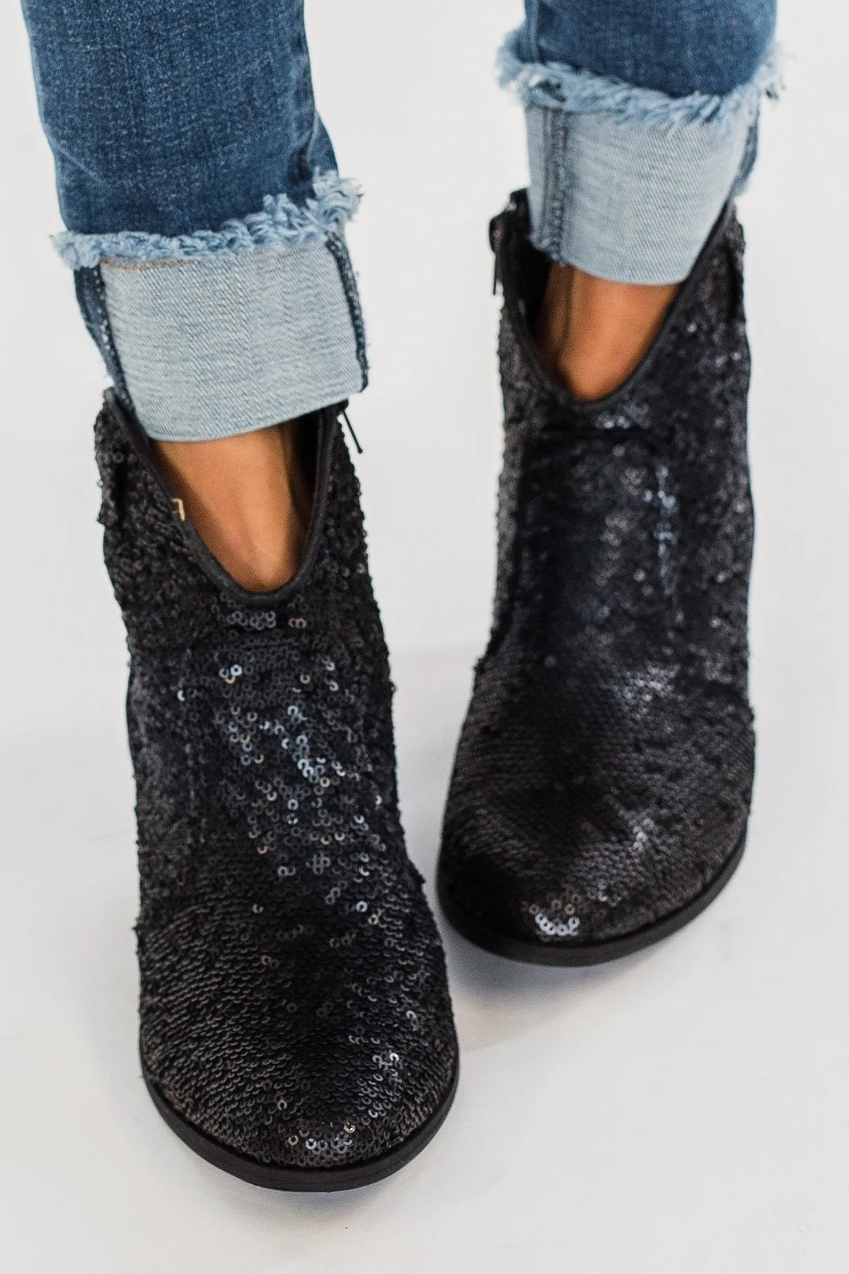 Very G Sprinkle Booties- Black