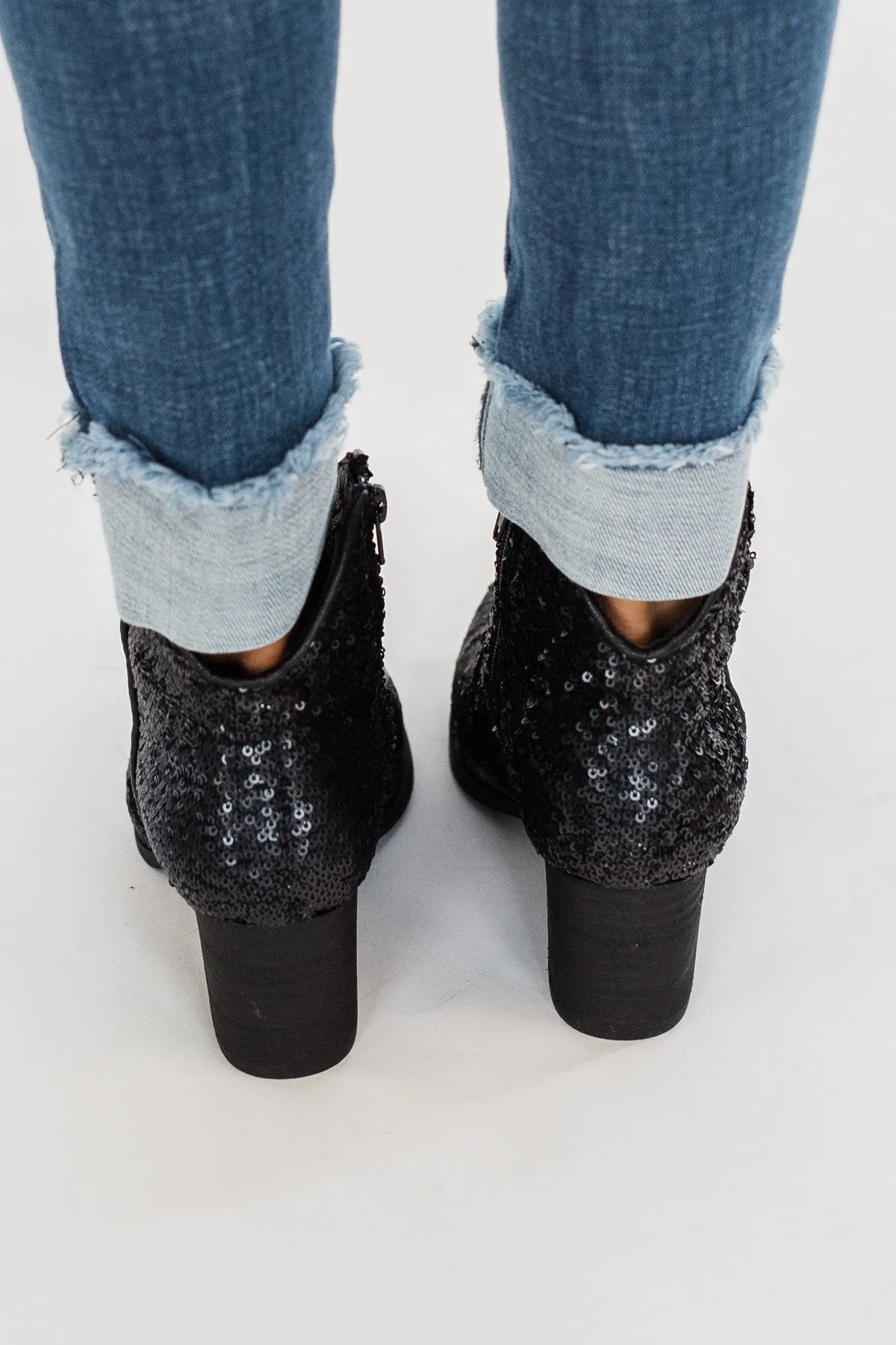 Very G Sprinkle Booties- Black