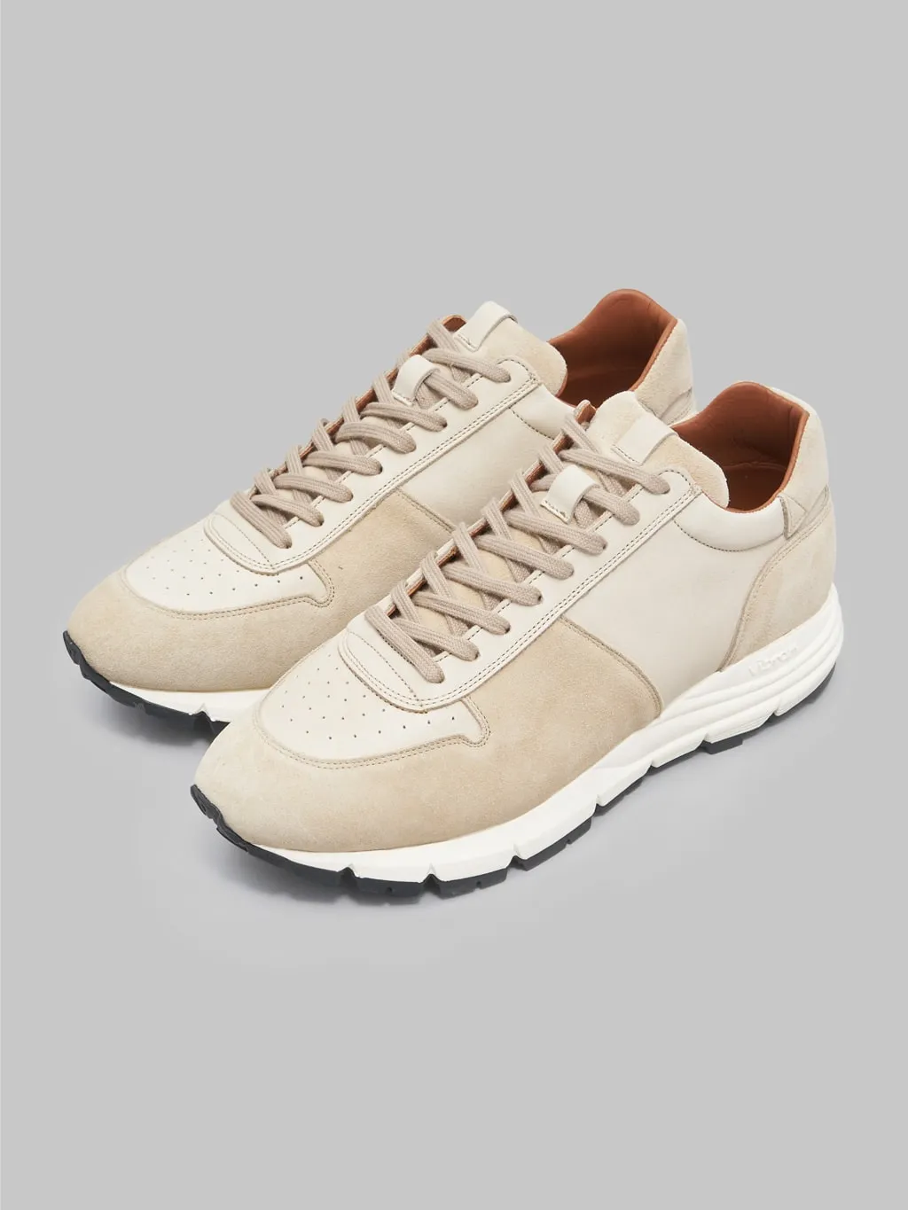 Viberg Sneaker Parchment Janus Calf Suede