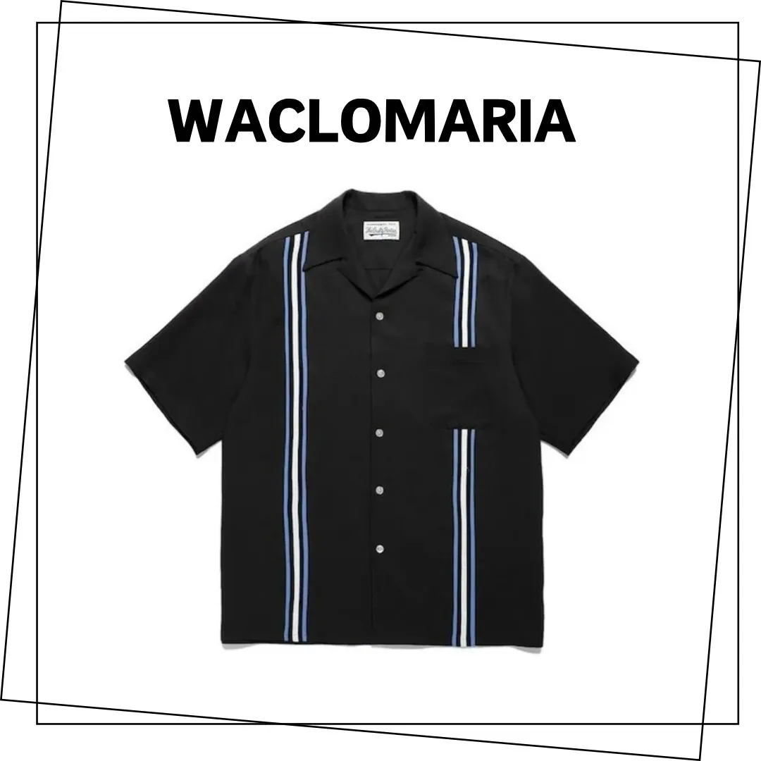 WACKO MARIA  |Street Style Plain Short Sleeves Oversized Skater Style