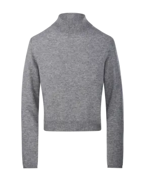 WOMAN ALLUDE GREY CASHMERE SWEATER