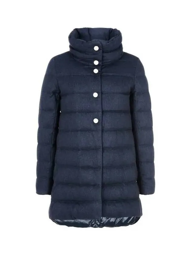 Women s Cashmere Silk Down Padded Coat Navy 271254