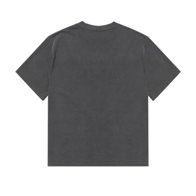 WOOALONG  |Unisex Street Style Plain Cotton Logo T-Shirts