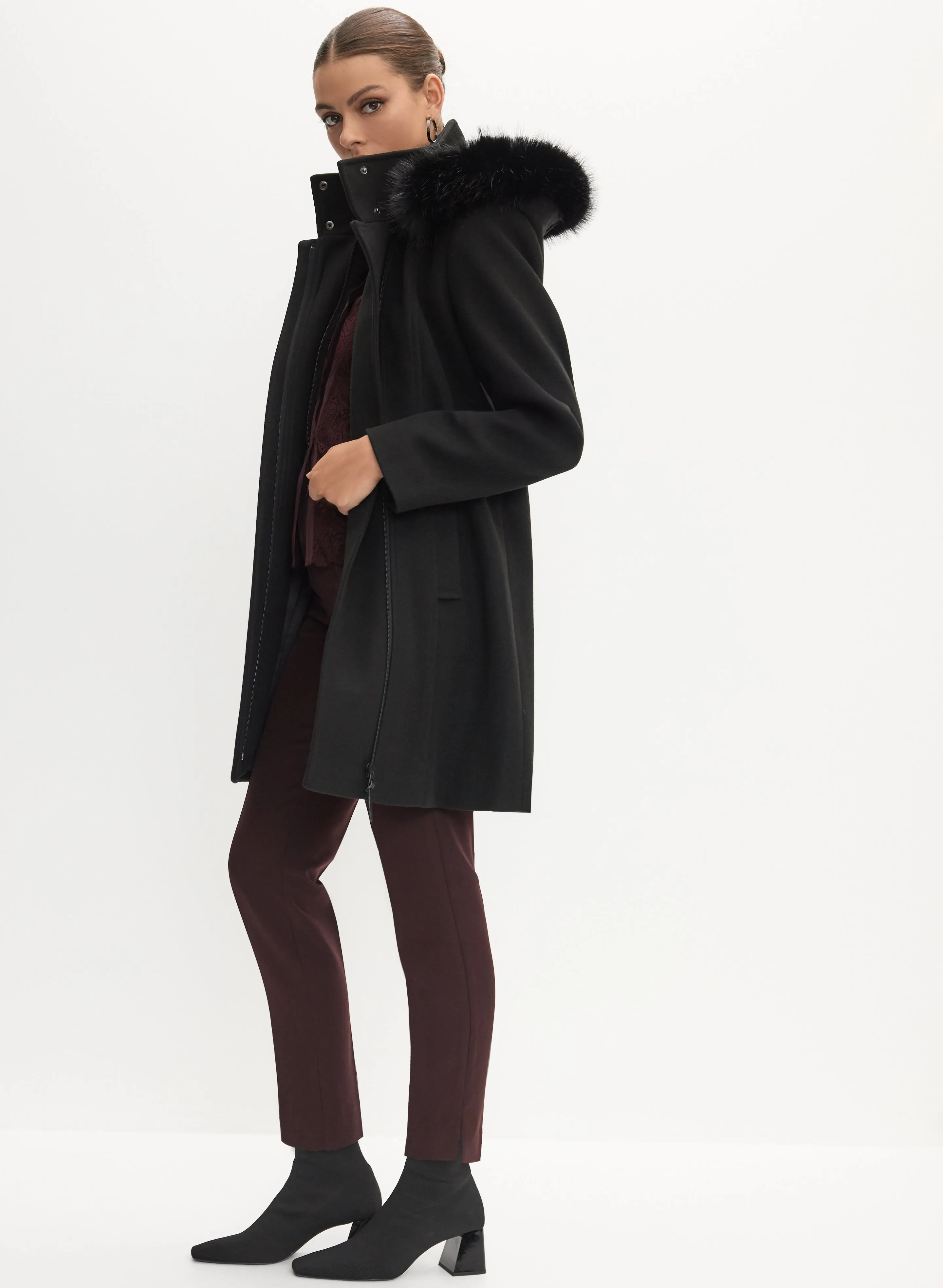 Wool A-Line Coat