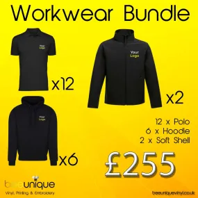 Workwear Bundle 23 | Bee Unique | Polos, Hoodies & Softshell