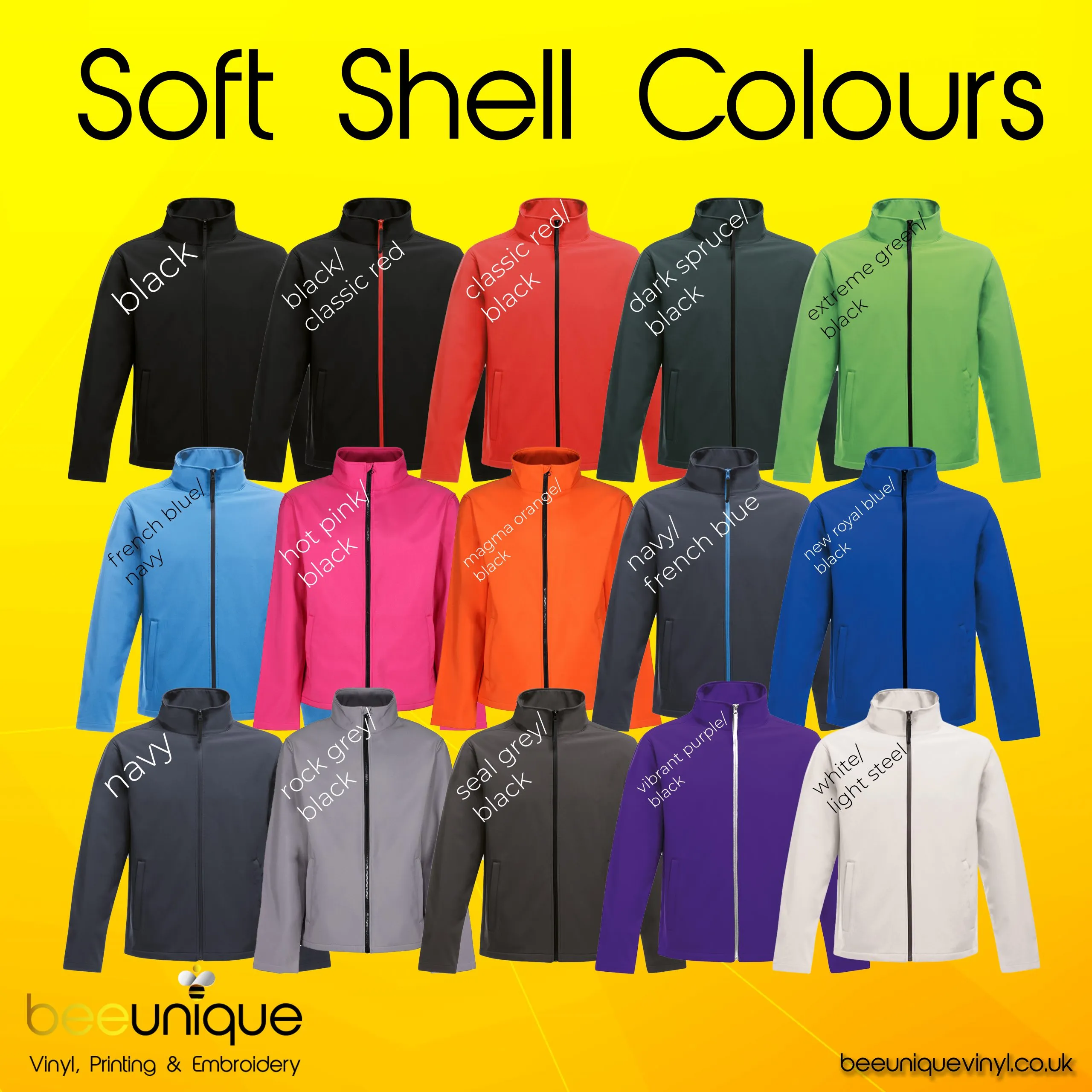 Workwear Bundle 23 | Bee Unique | Polos, Hoodies & Softshell