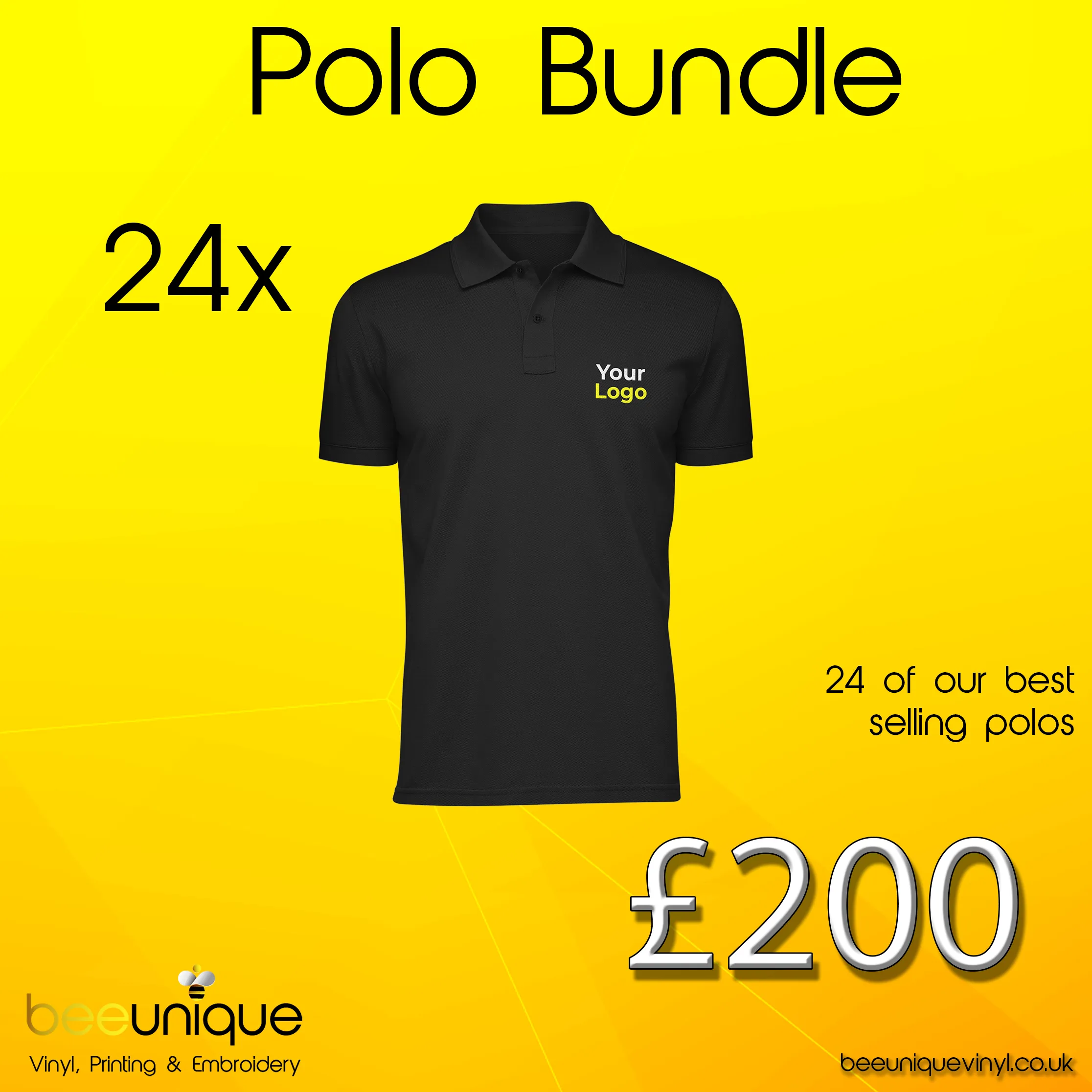 Workwear Bundle 47 | Bee Unique | Polos And Hoodies