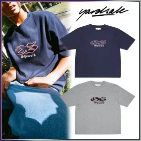 yardsale  |Crew Neck Unisex Street Style Cotton Short Sleeves Logo