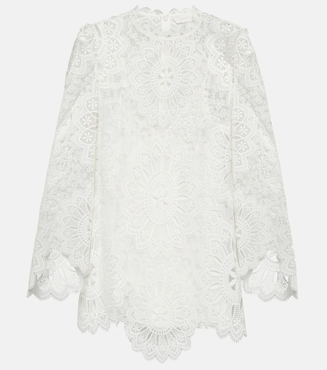 Zimmermann  |Casual Style Long Sleeves Plain Cotton Party Style Lace